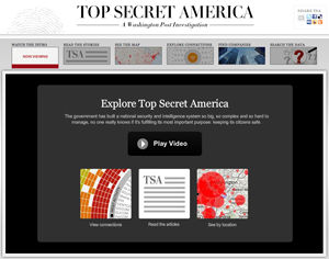 tsa Screenshot of the Washingtonpost.com Top Secret America page