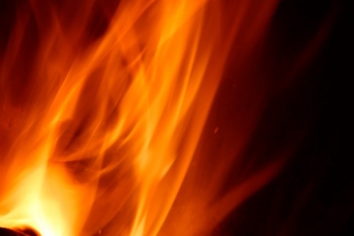 Orange flames