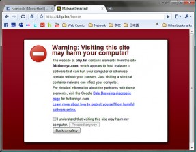 Malware screen shot.