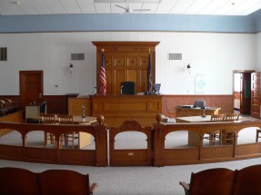 Photo of a courtroom
