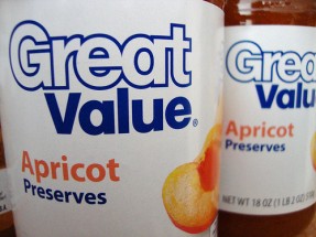 Photo of a Great Value brand jar.