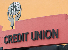 Credit union sign
