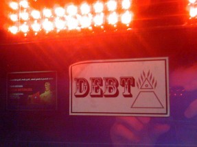 Debt sign
