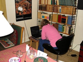 Lady on computer