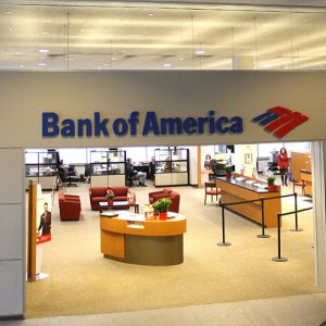 A Bank of America branch