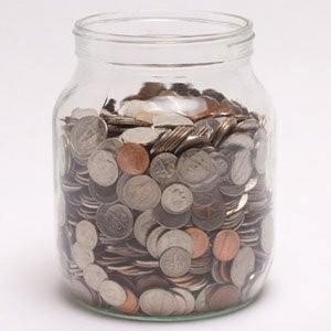 Coins A jar of coins