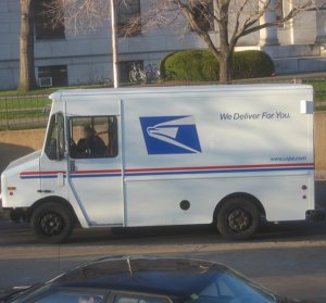 USPS van A van of the USPS