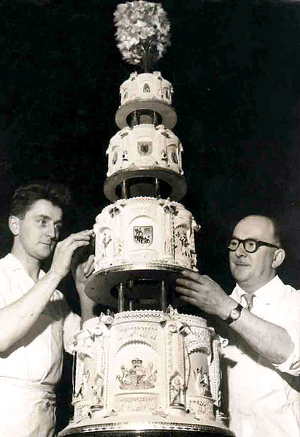wedding_food Princess Alexandra's Wedding Cake made by Andrew Davidson in 1963.
