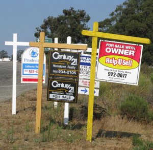 For sale signs
