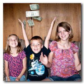 Kids and money.