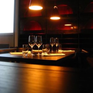 A table in a restaurant