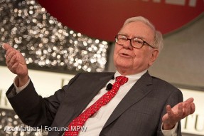 at the Fortune Most Powerful Women Summit in Laguna Niguel, CA. Warren Buffett