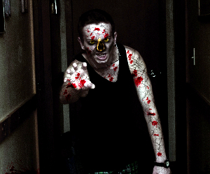 A man infected during a zombie epidemic.