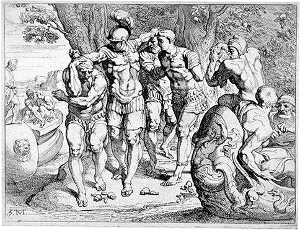 lotus_eaters Etching of the Lotus-eaters from Homer's "The Odyssey."