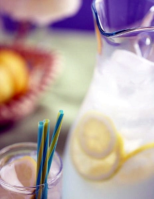 A pitcher of lemonade.