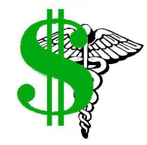 dollars and caduceus
