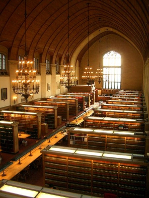 The Cornell Law School Library Reading Room.