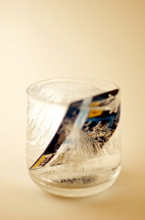 worst_credit_cards A credit card frozen in a block of ice.