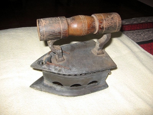 diy_torture_devices A charcoal iron box for ironing clothes.