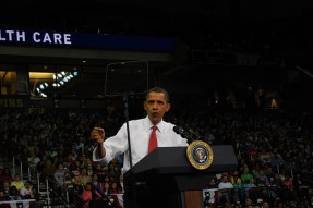 Obama at healthcare rally