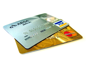A couple of credit cards.