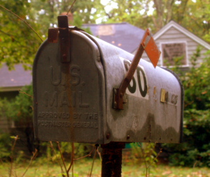 A USPS mailbox.