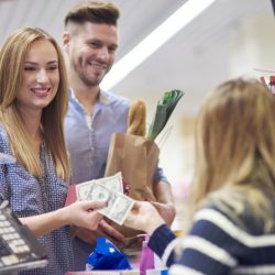 unbanked paying cash shopping